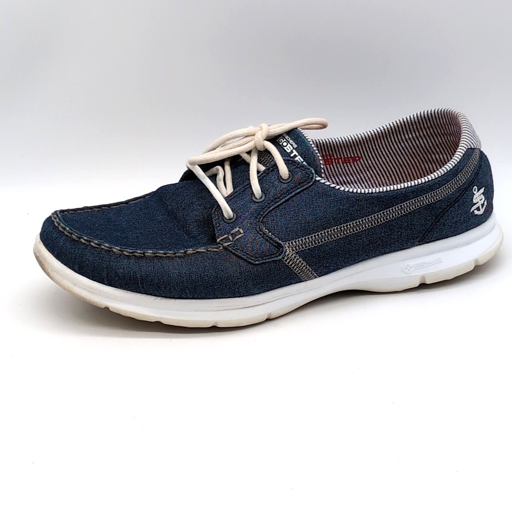Skechers Loafers Womens Go Step Blue 11‎ Goga Max Walking Shoes Casual 14428